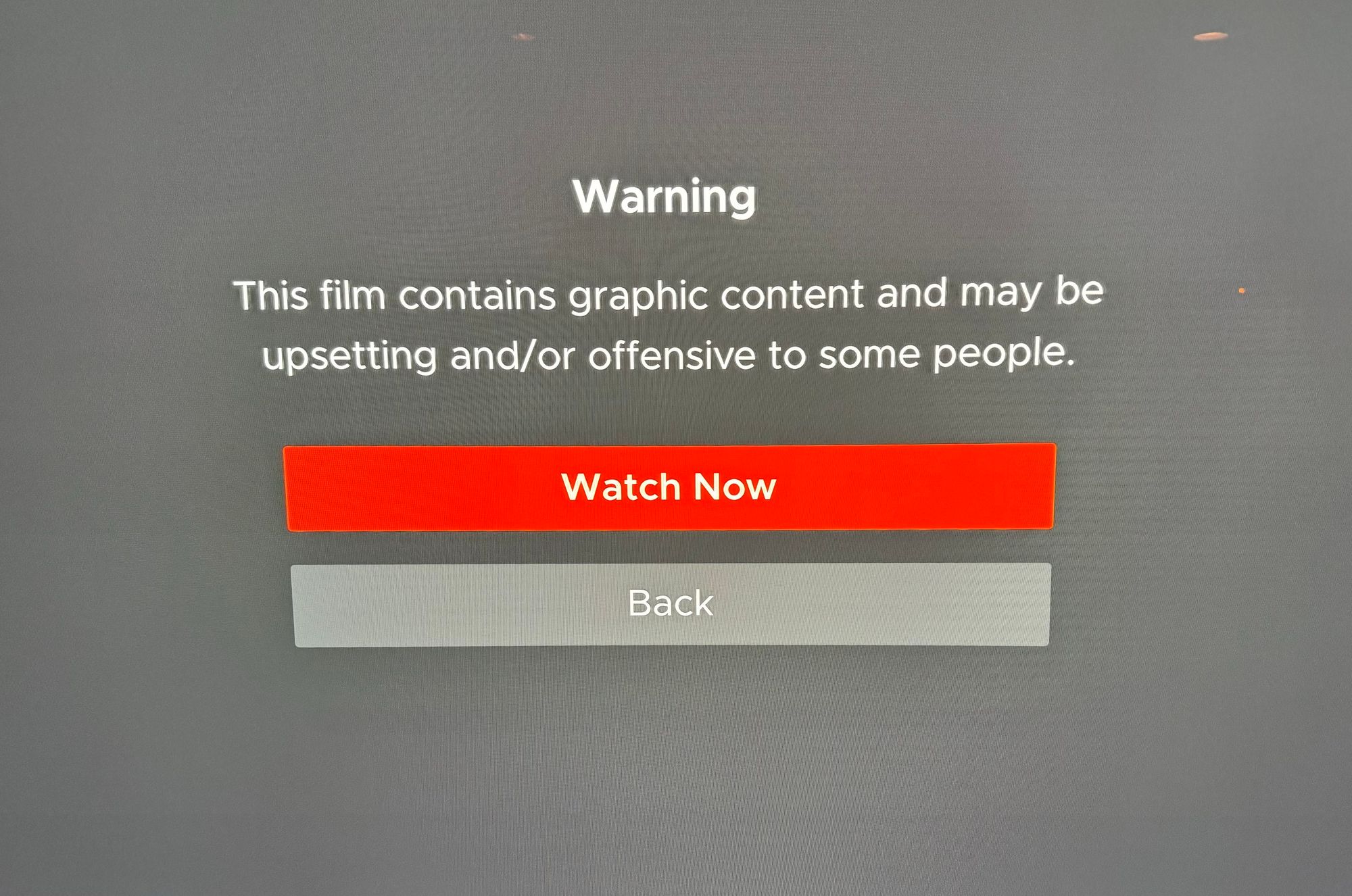 content warning ignored